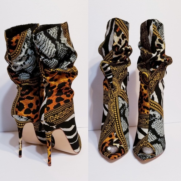 Liliana  Peep Toe Stiletto Bootie - Picture 4 of 5